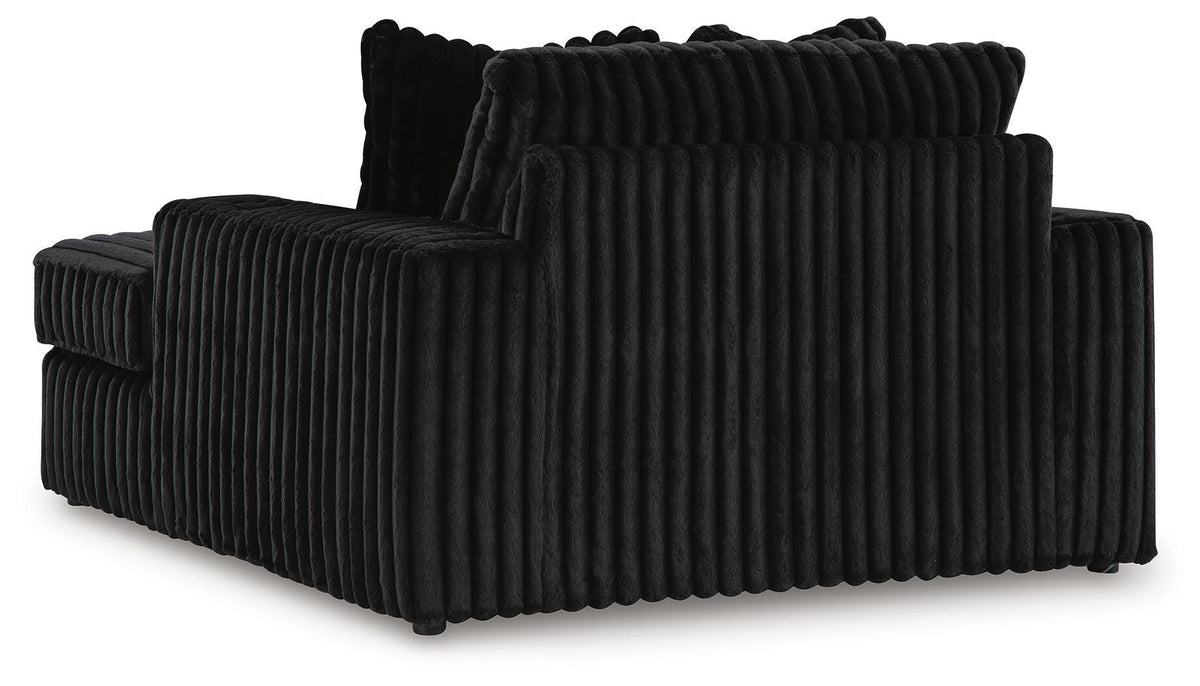 Midnight-Madness 2-Piece Sectional and Oversized Chaise