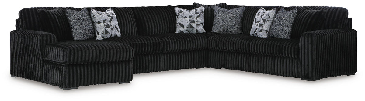 Midnight-Madness 6-Piece Sectional with Chaise