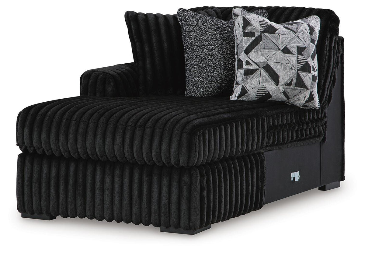 Midnight-Madness 2-Piece Sectional and Ottoman