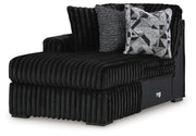 Midnight-Madness LAF Corner Chaise Velvet - Onyx
