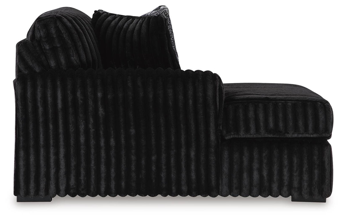 Midnight-Madness 2-Piece Sectional and Ottoman