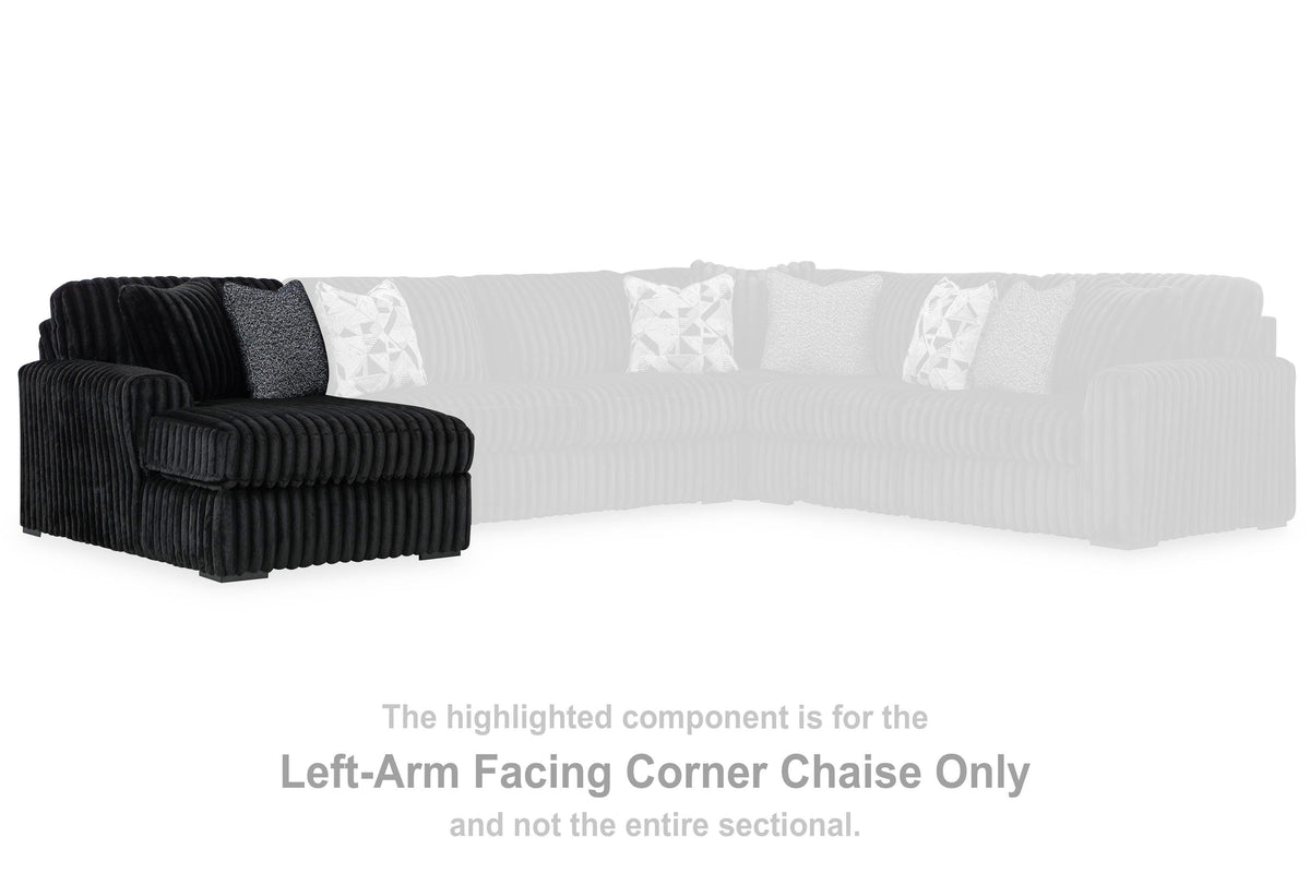 Midnight-Madness LAF Corner Chaise Velvet