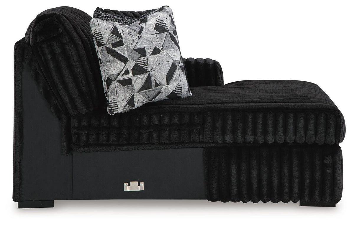 Midnight-Madness RAF Corner Chaise Velvet