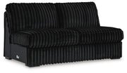 Midnight-Madness Armless Loveseat Velvet