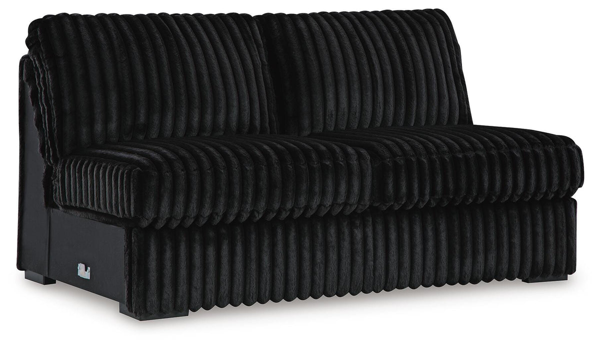 Midnight-Madness Armless Loveseat Velvet
