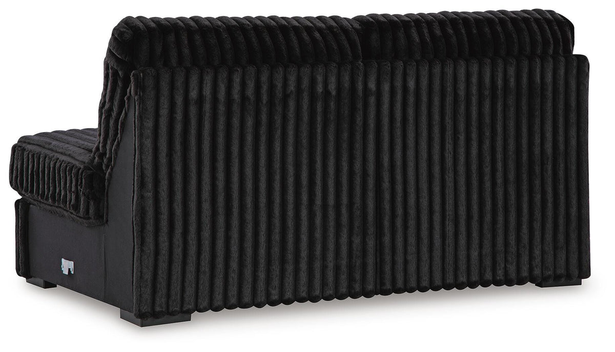 Midnight-Madness Armless Loveseat Velvet