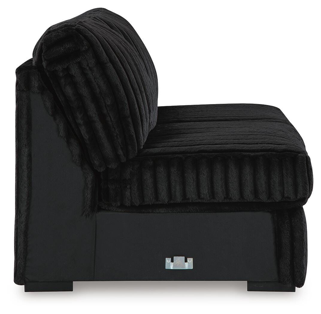 Midnight-Madness 3-Piece Sectional with Chaise Velvet