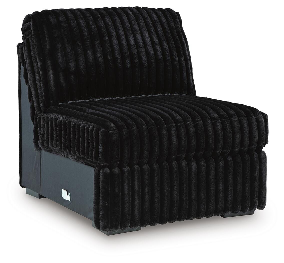 Midnight-Madness Armless Chair Velvet