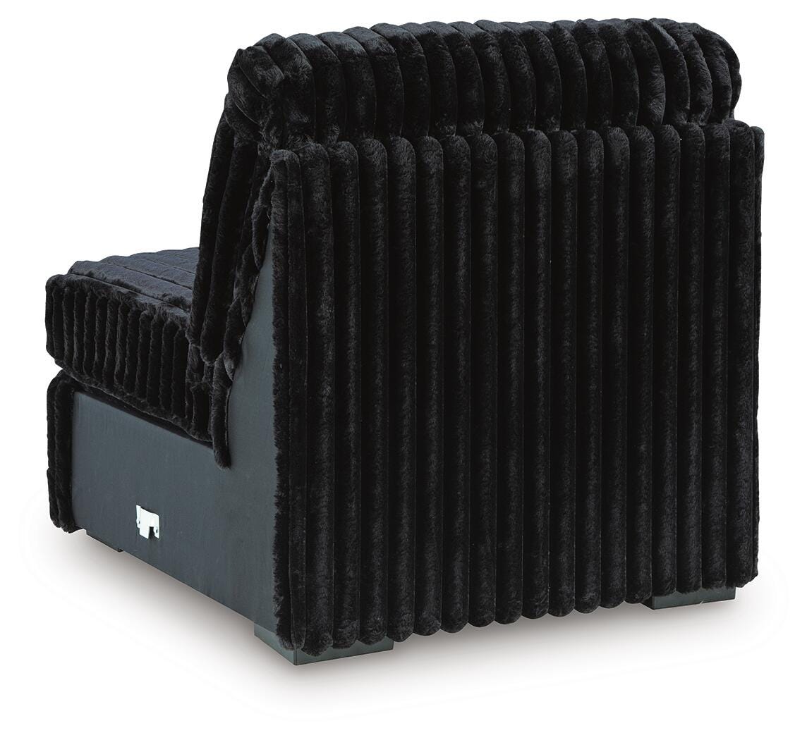 Midnight-Madness Armless Chair Velvet