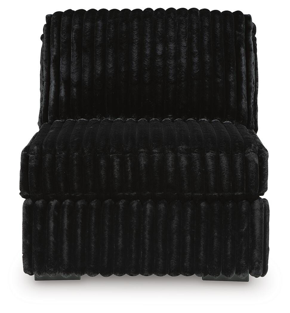 Midnight-Madness Armless Chair Velvet