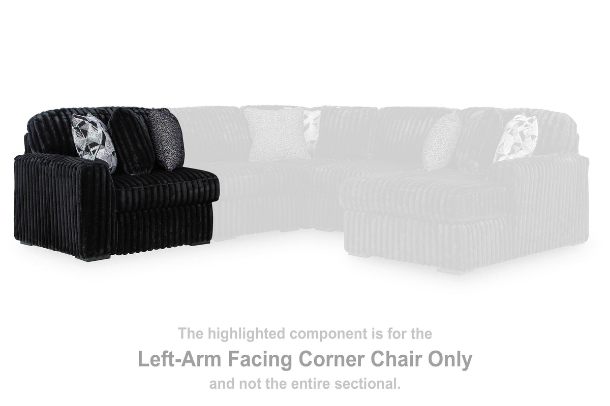 Midnight-Madness LAF Corner Chair Velvet