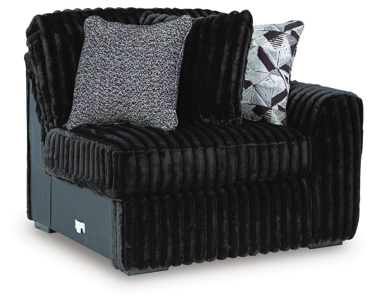 Midnight-Madness RAF Corner Chair Velvet