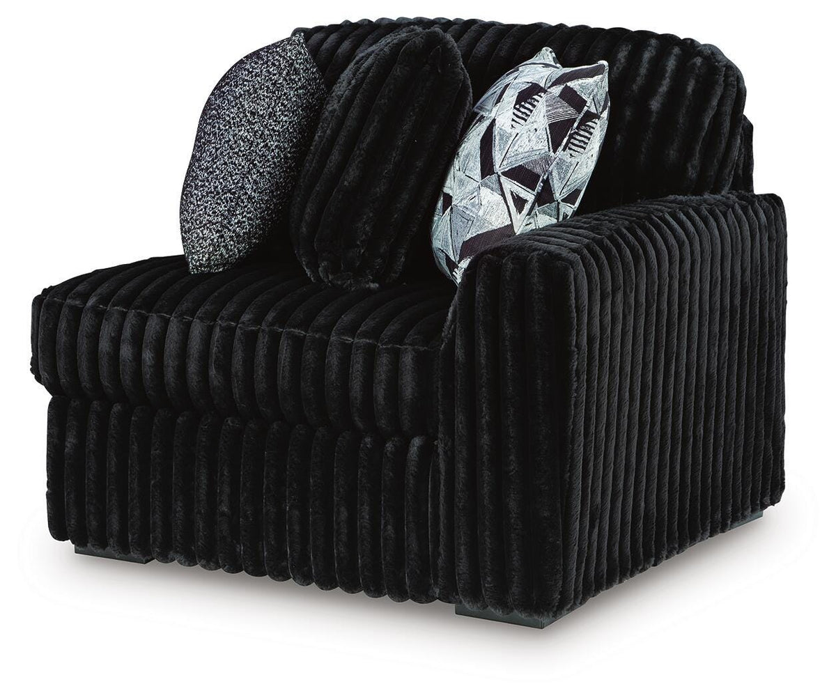 Midnight-Madness RAF Corner Chair Velvet