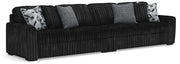 Midnight-Madness 2-Piece Sectional Velvet