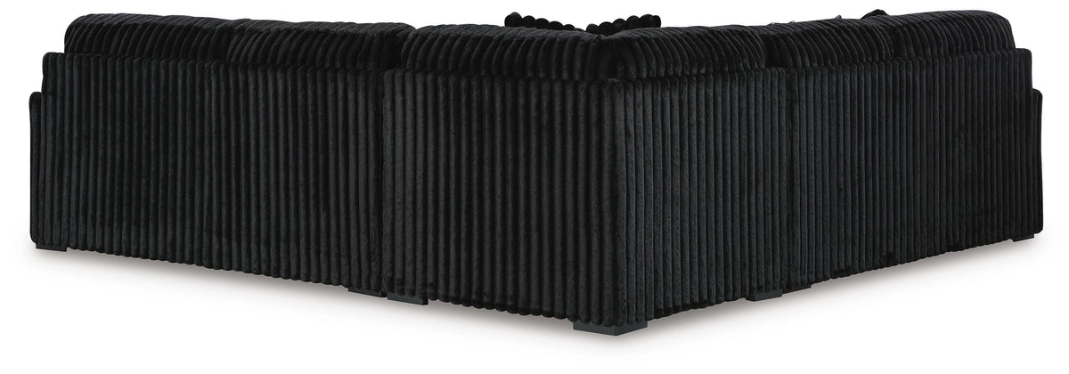 Midnight-Madness 3-Piece Sectional Velvet