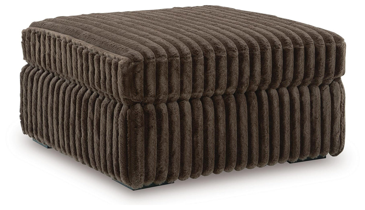 Midnight-Madness Sofa, Loveseat and Oversized Accent Ottoman