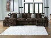 Midnight-Madness 3-Piece Sectional with Chaise Velvet