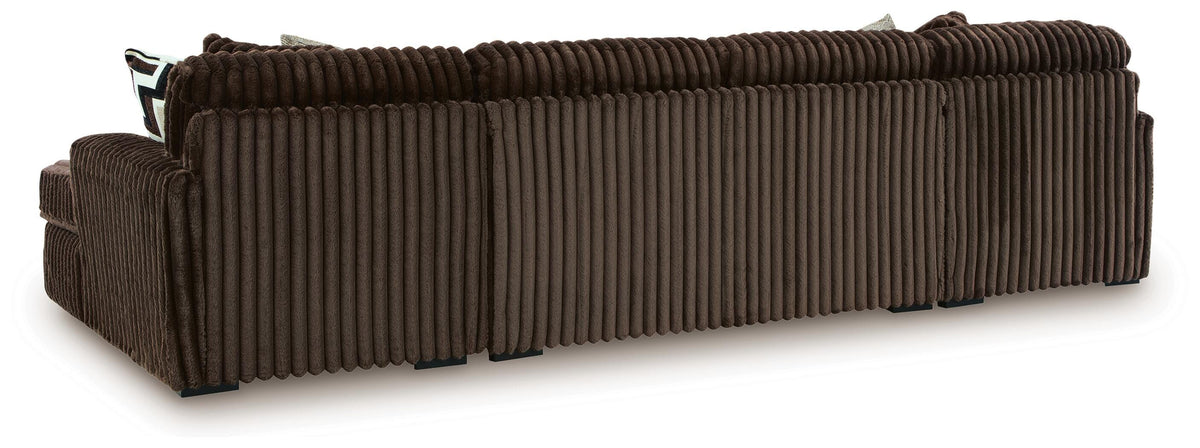 Midnight-Madness 3-Piece Sectional with Chaise Velvet