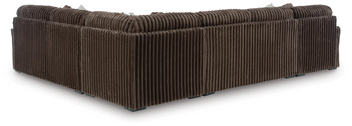 Midnight-Madness 4-Piece Sectional with Chaise Velvet