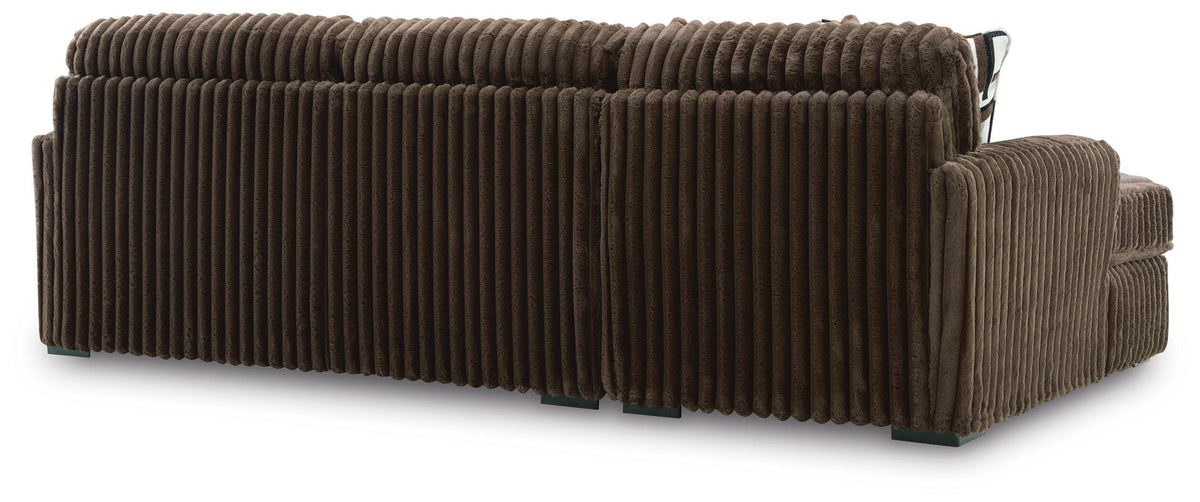 Midnight-Madness 2-Piece Sectional Sofa with Chaise Velvet