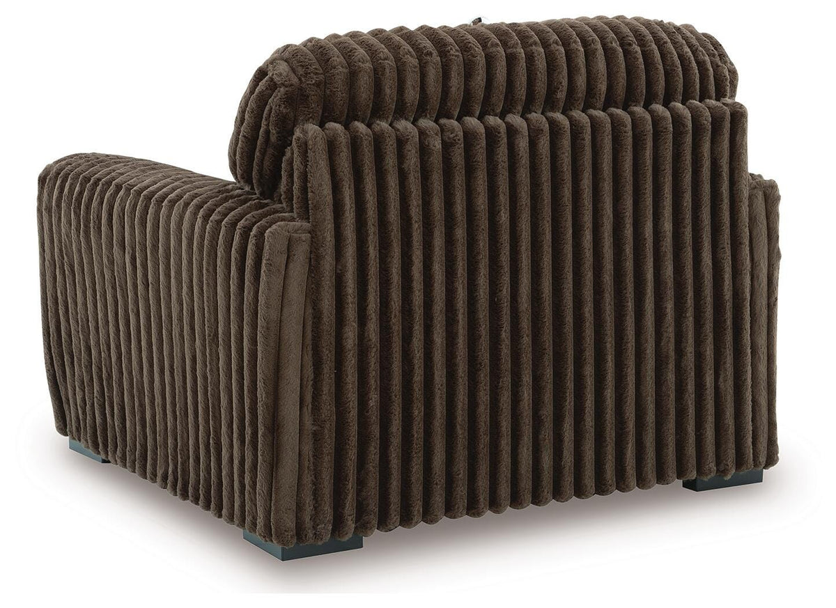 Midnight-Madness 4-Piece Sectional and Oversized Chair