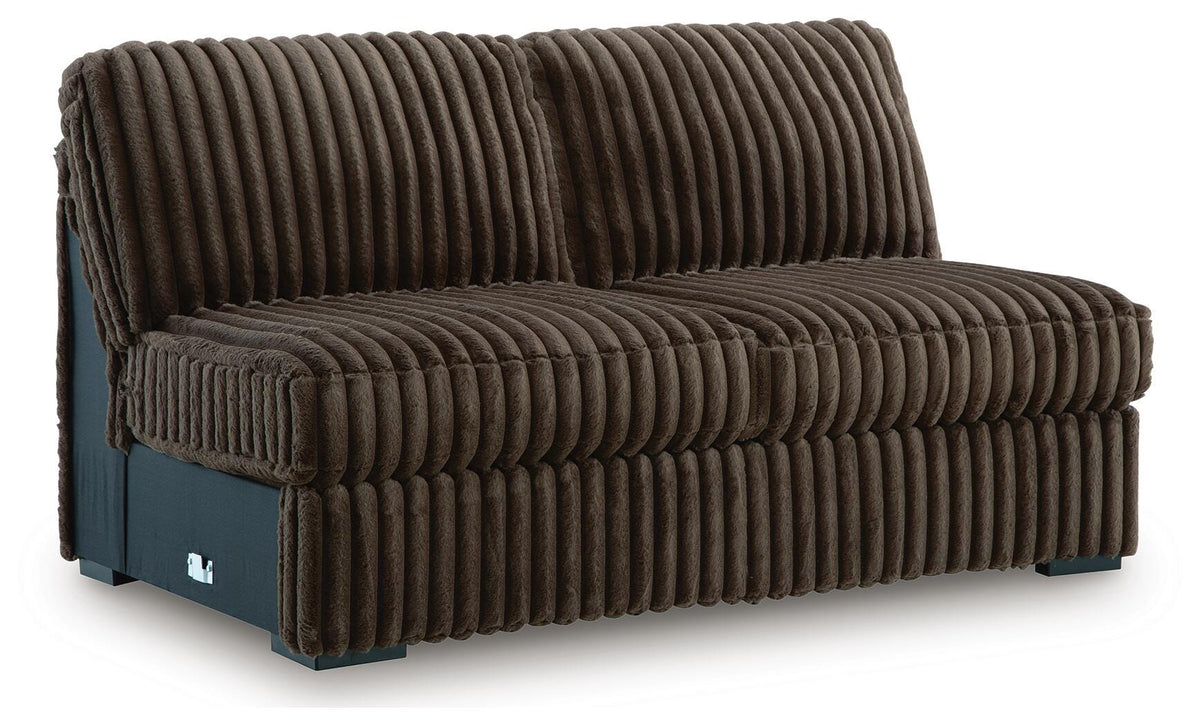 Midnight-Madness 4-Piece Sectional with Chaise, Oversized Chair and Ottoman