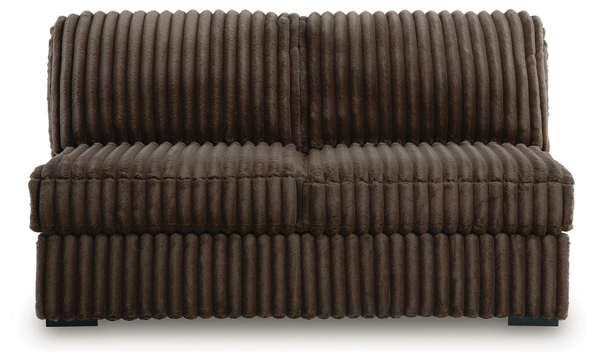 Midnight-Madness 4-Piece Sectional with Chaise, Oversized Chair and Ottoman