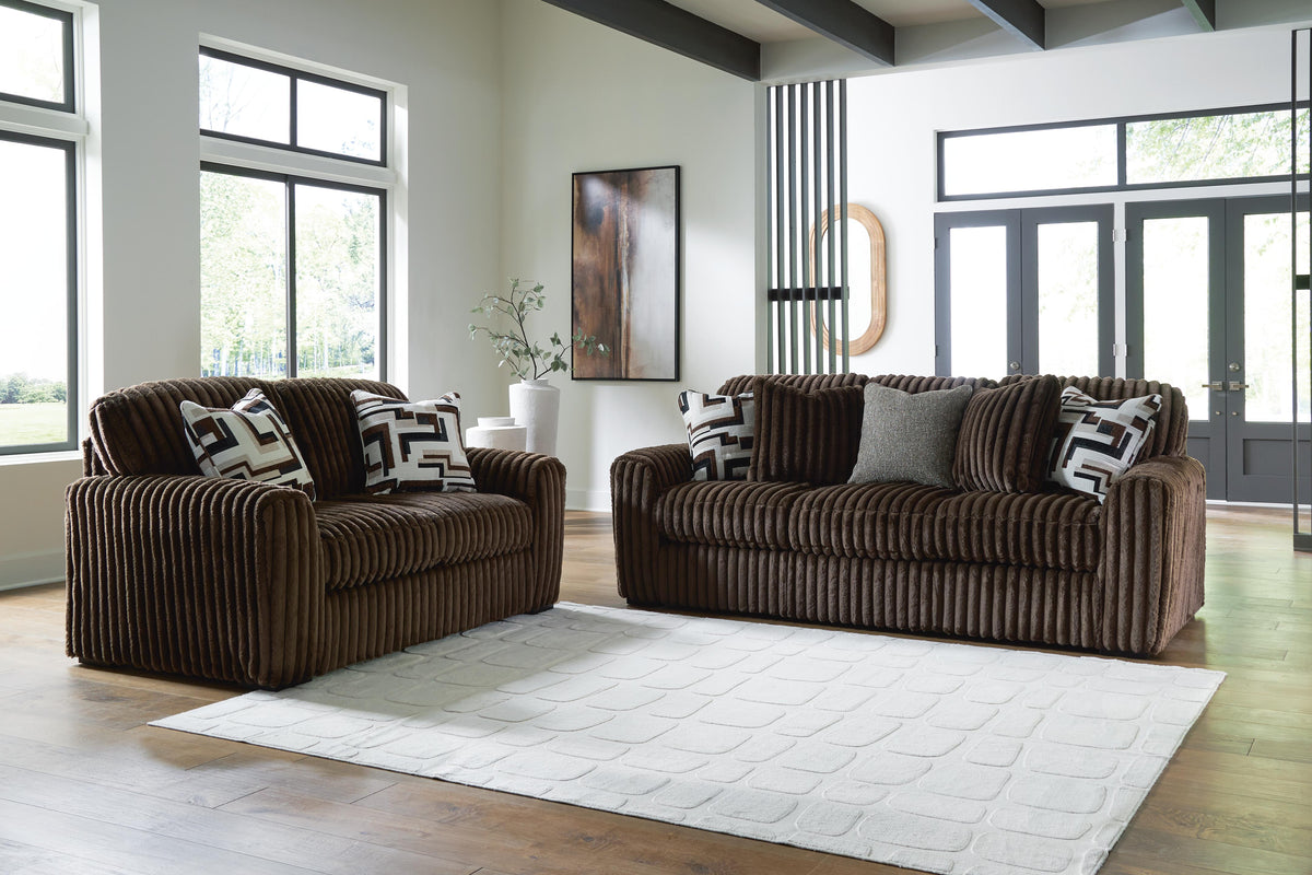 Midnight-Madness Sofa and Loveseat