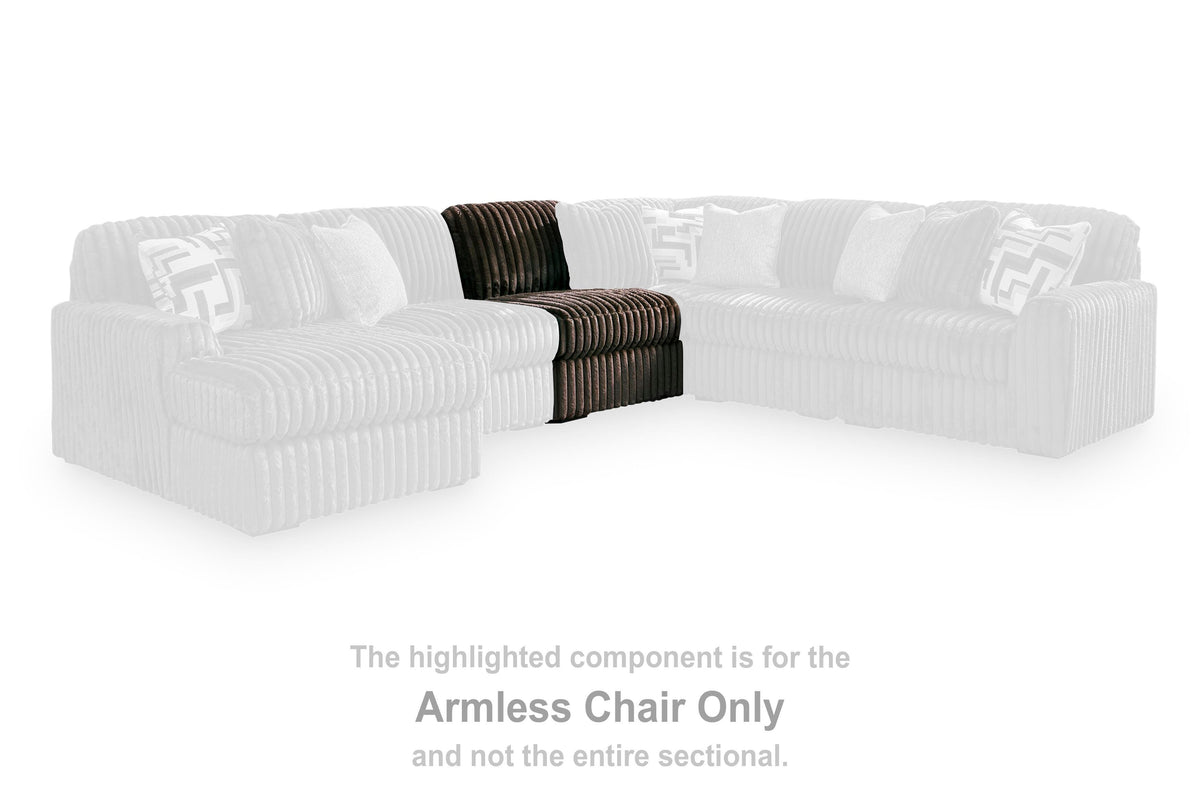 Midnight-Madness Armless Chair Velvet