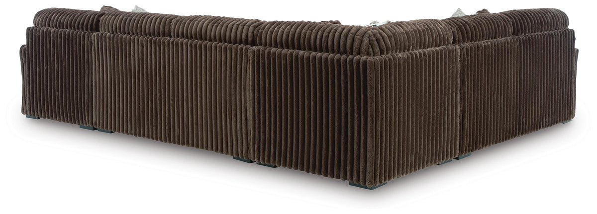 Midnight-Madness 4-Piece Sectional with Chaise Velvet