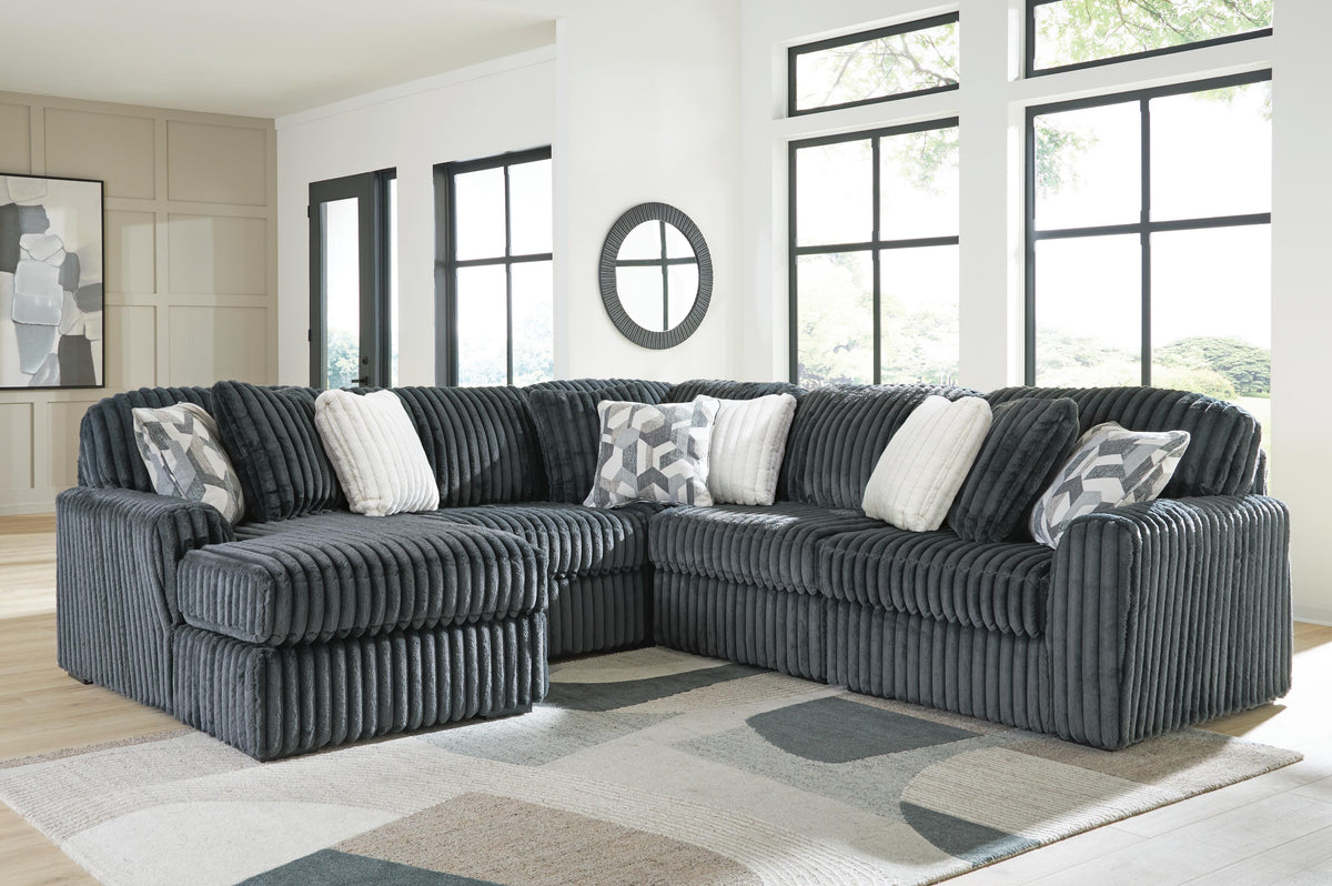 Midnight-Madness 5-Piece Sectional with Chaise