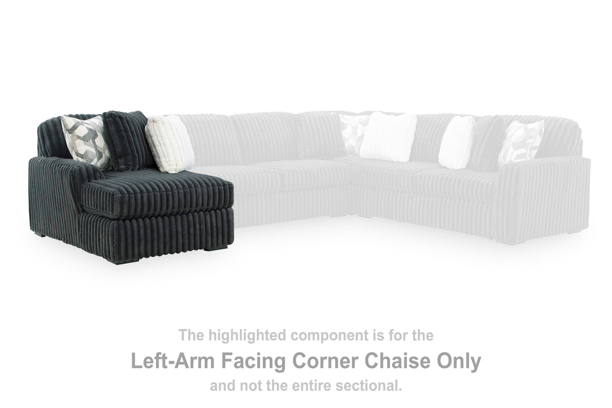Midnight-Madness LAF Corner Chaise Velvet