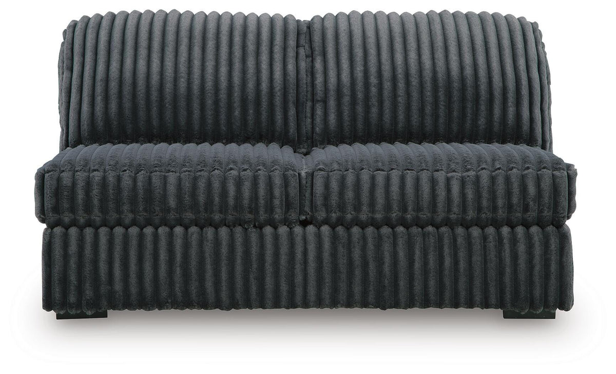 Midnight-Madness Armless Loveseat Velvet