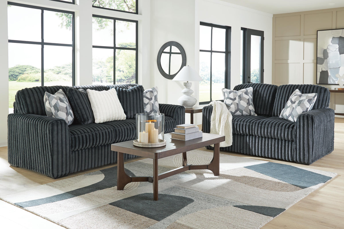 Midnight-Madness Sofa and Loveseat