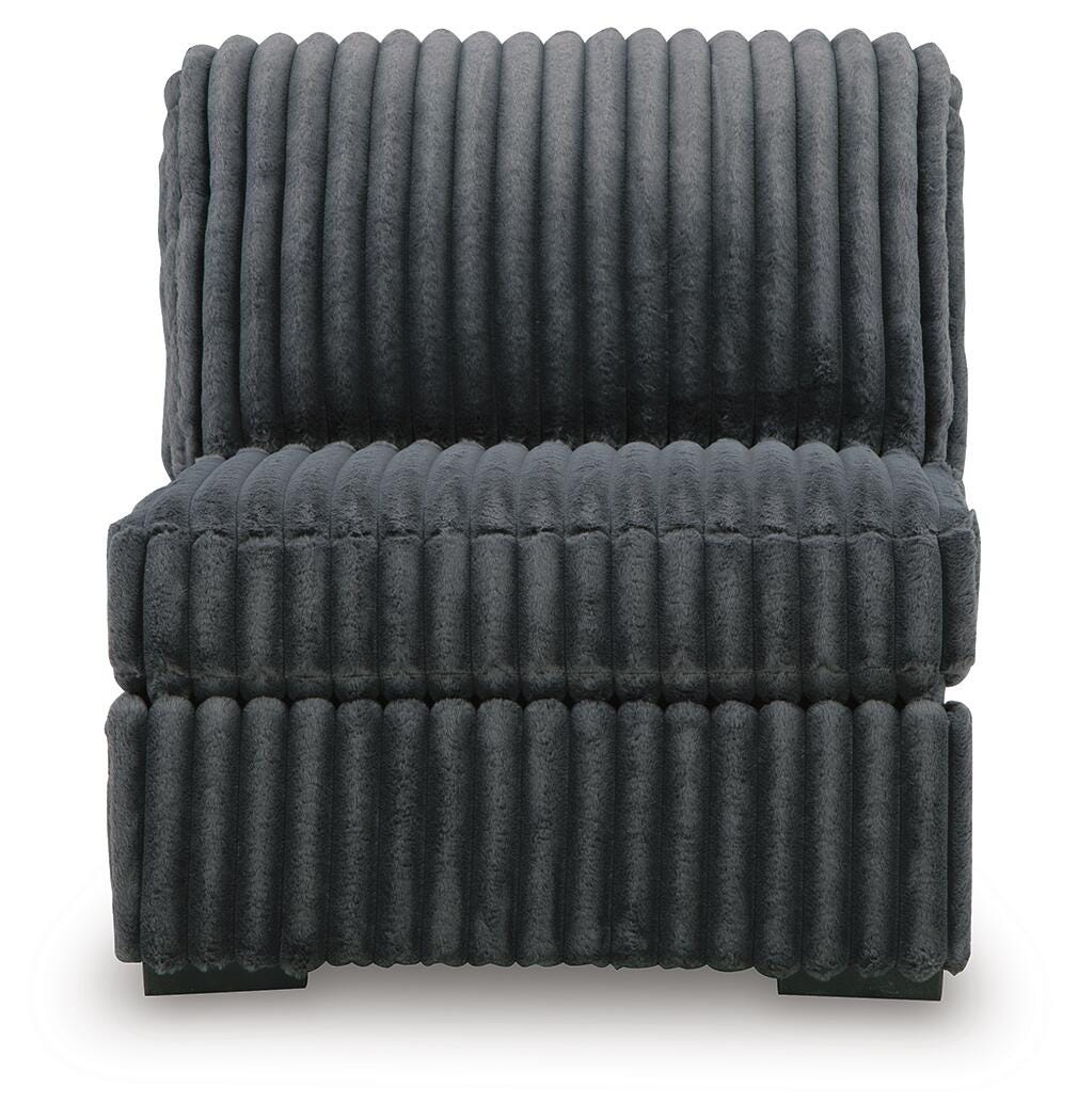 Midnight-Madness Armless Chair Velvet
