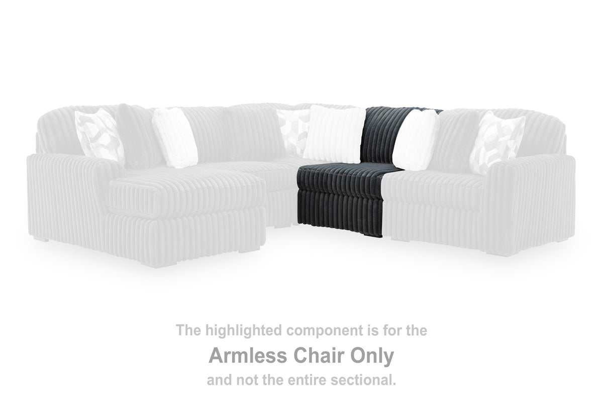 Midnight-Madness Armless Chair Velvet