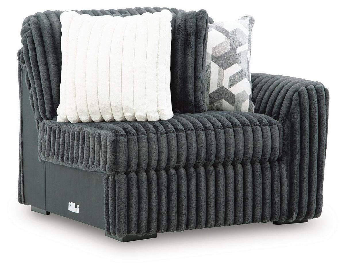 Midnight-Madness RAF Corner Chair Velvet