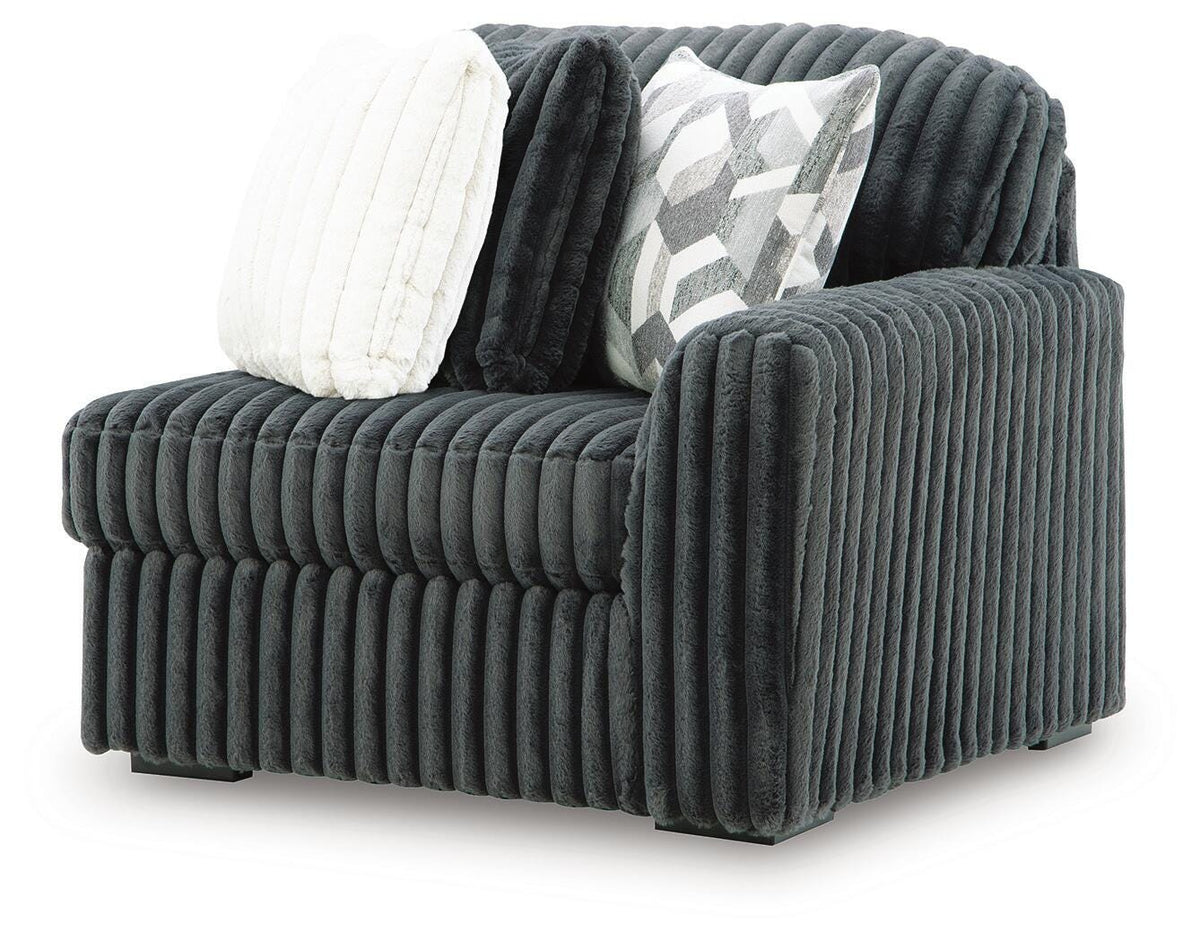 Midnight-Madness RAF Corner Chair Velvet