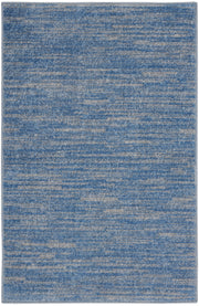 Nourison Essentials NRE01 Blue Grey Rug - Rectangle