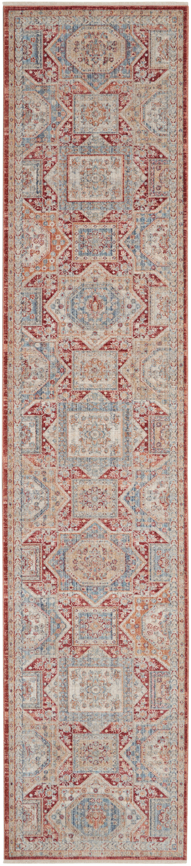 Homestead HMS02 Blue Brick Rug - Runner