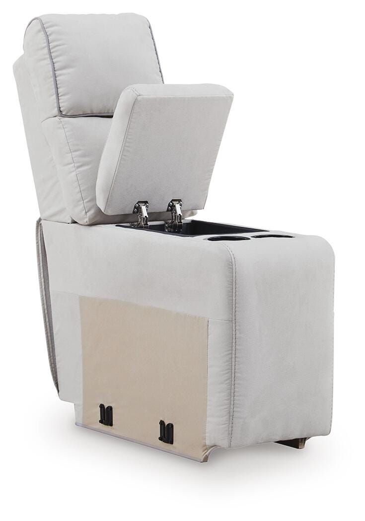Social Pointe 5-Piece Power Reclining Sectional Chenille