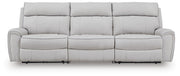 Social Pointe 3-Piece Power Reclining Sectional Chenille
