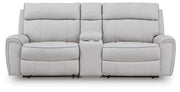 Social Pointe 3-Piece Power Reclining Sectional Chenille