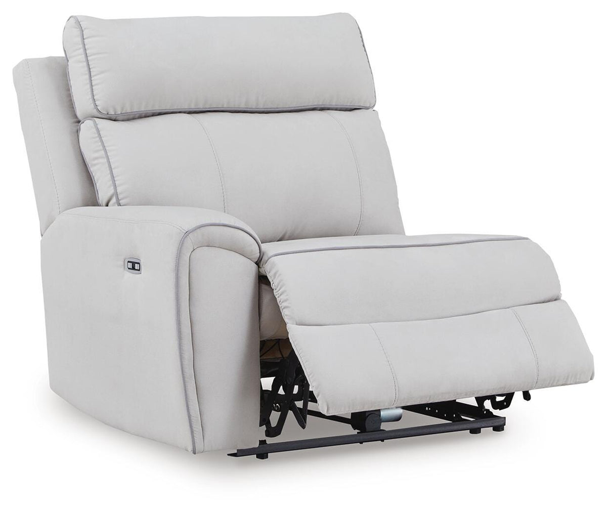 Social Pointe 7-Piece Reclining Sectional with Storage Consoles Chenille