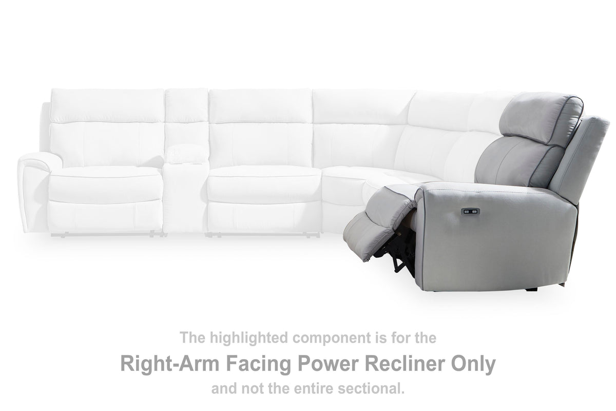 Social Pointe RAF Zero Wall Power Recliner Chenille