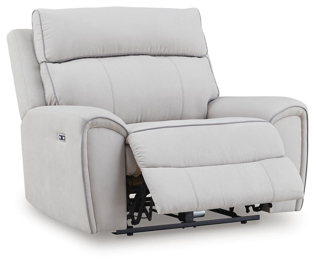 Social Pointe PWR Recliner/ADJ Headrest Chenille
