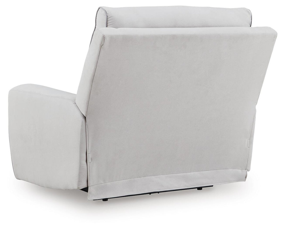 Social Pointe PWR Recliner/ADJ Headrest Chenille