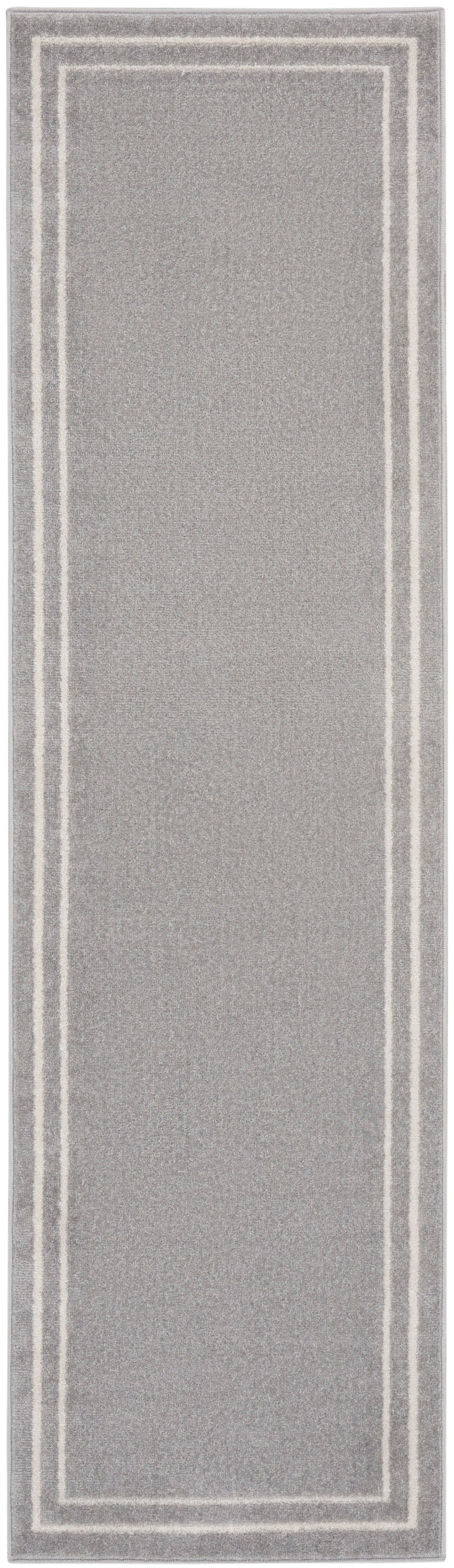 Nourison Essentials NRE02 Grey Ivory Rug - Runner
