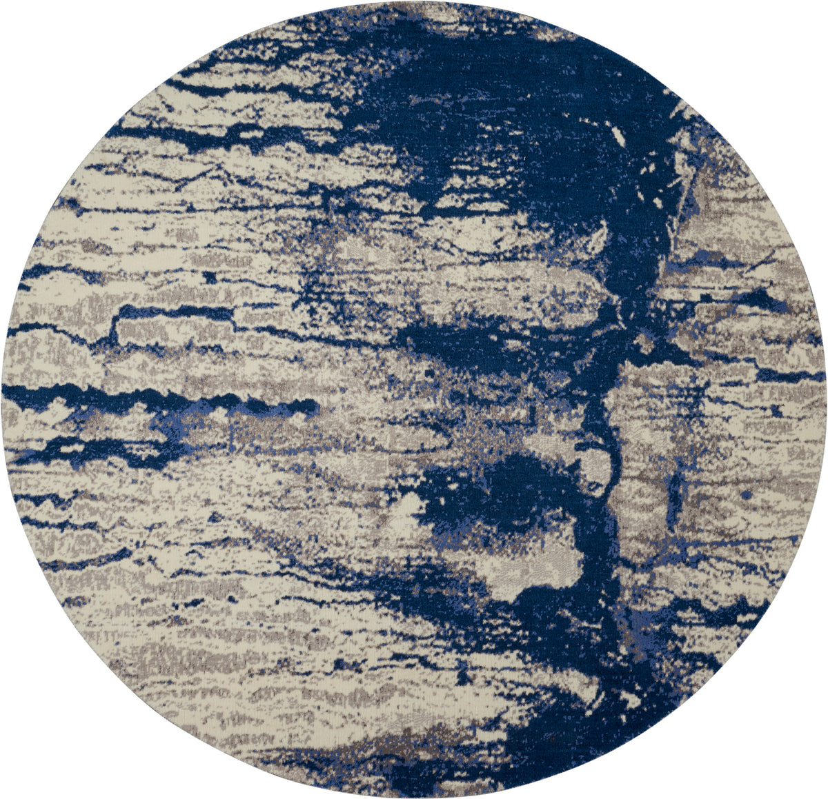 Twilight TWI29 Ivory Blue Rug - Round