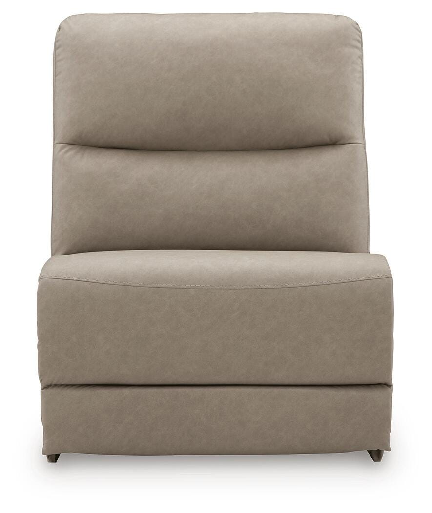 Narwhal Place Armless Chair Faux Leather